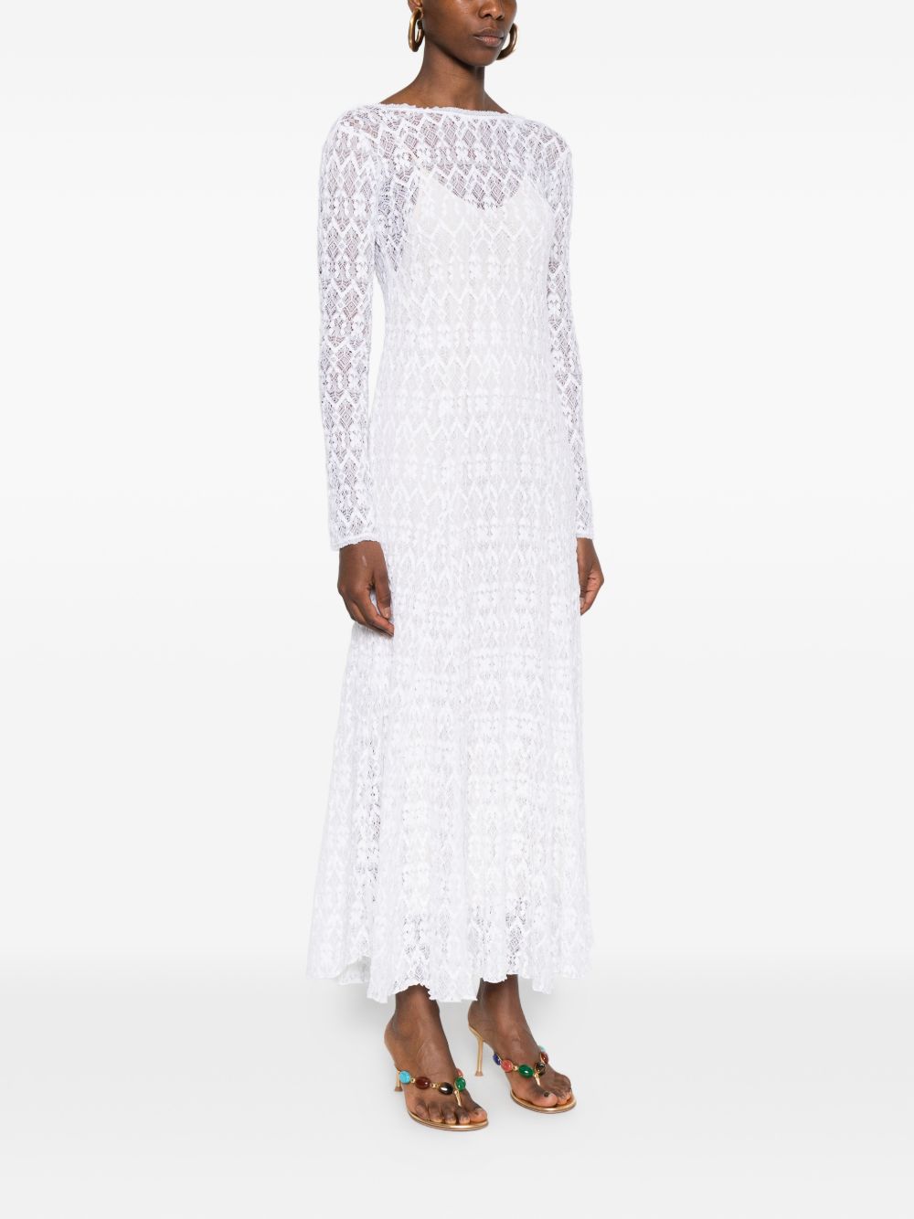 Forte Forte Women's V-Back Lace Long Dress
