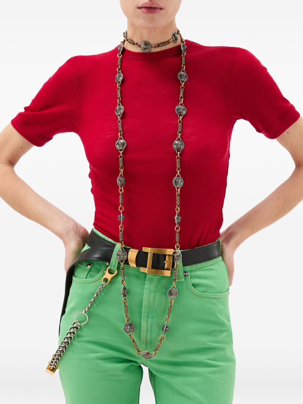 Versace Women's It Wool Crewneck Sweater