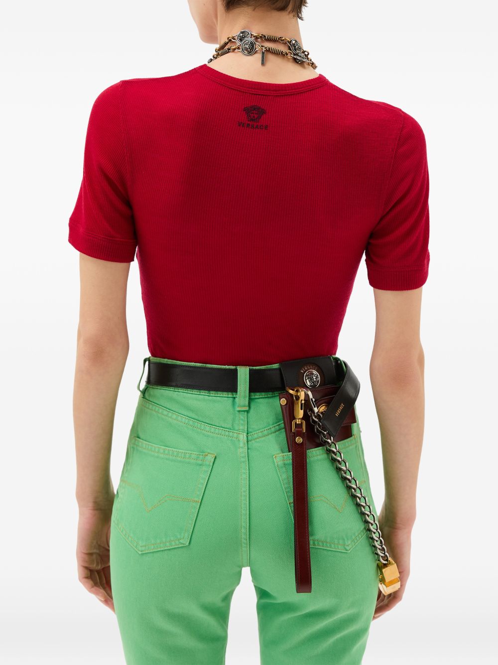 Versace Women's It Wool Crewneck Sweater