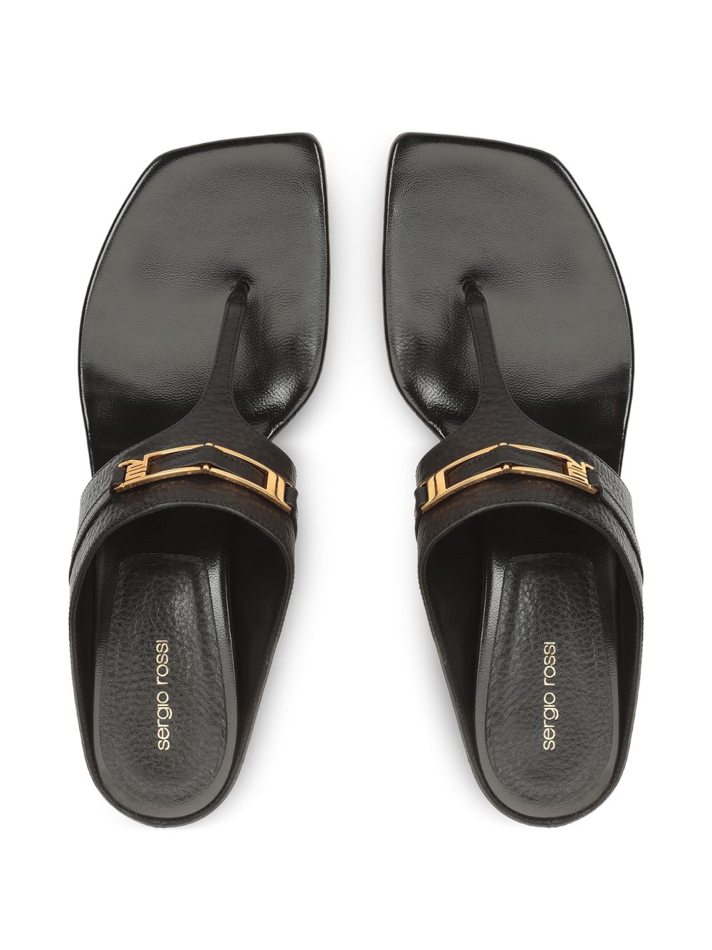 Sergio Rossi Women's Leather Thong Sandals