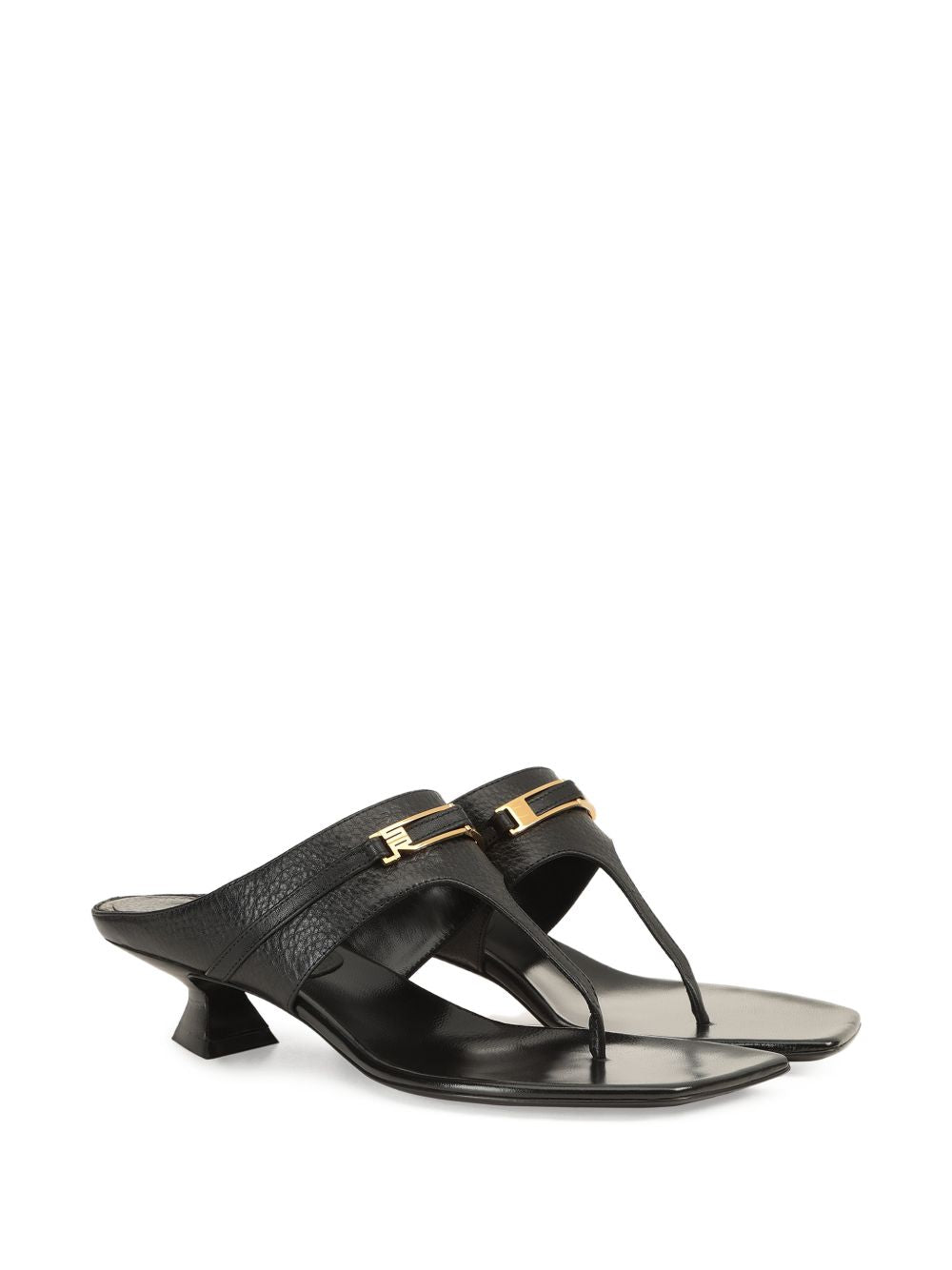 Sergio Rossi Women's Leather Thong Sandals