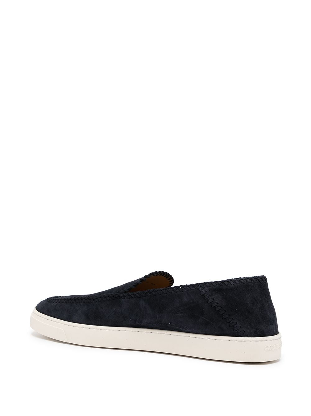 Giorgio Armani Men's Leather Slip-On Sneakers
