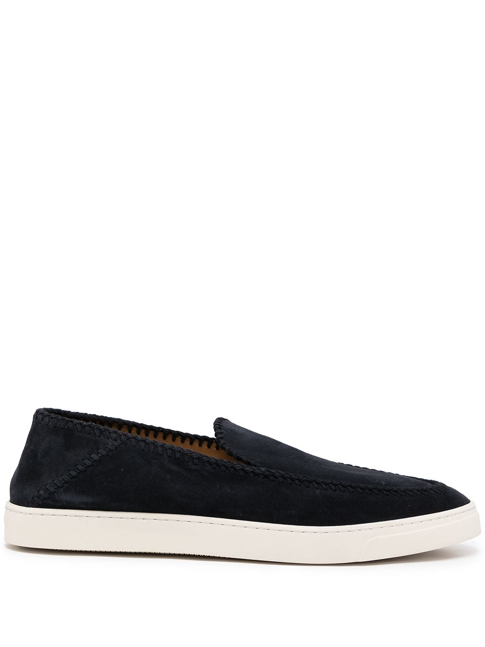 Giorgio Armani Men's Leather Slip-On Sneakers
