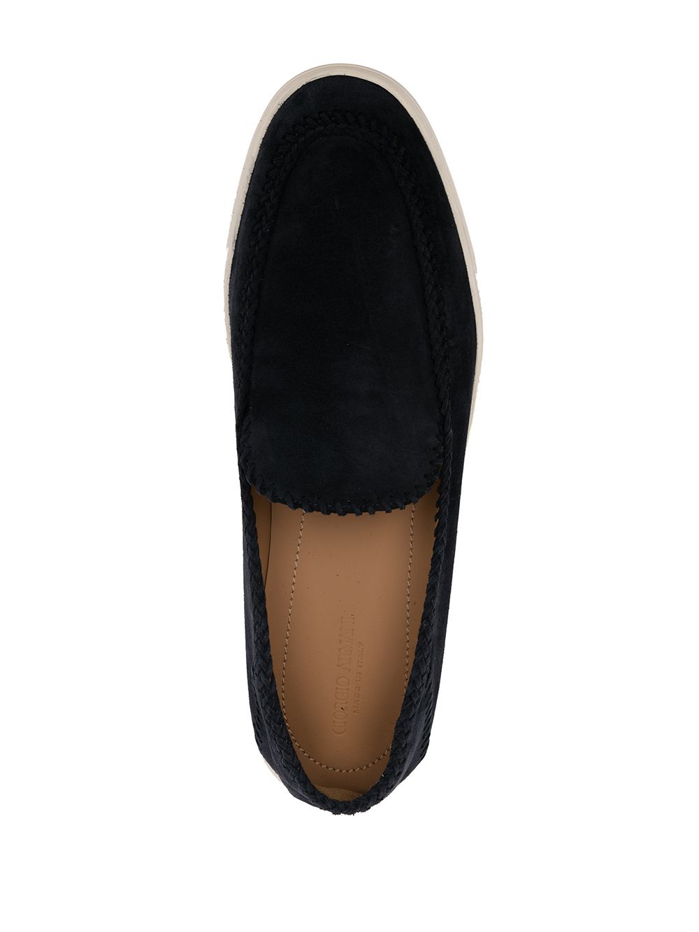 Giorgio Armani Men's Leather Slip-On Sneakers