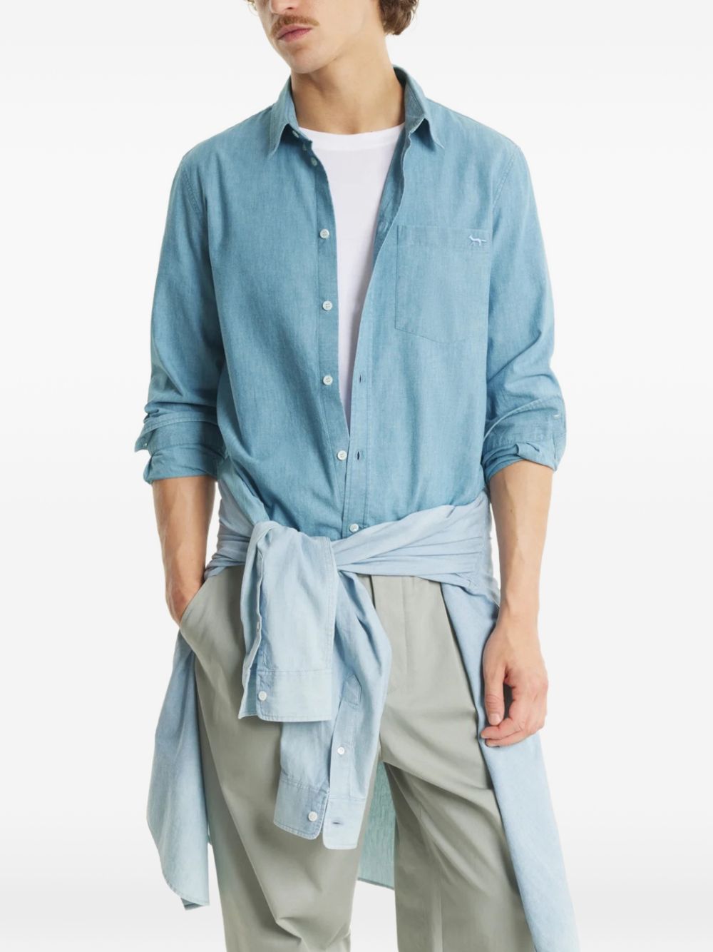 Maison Kitsunã© Profile Fox Cotton Shirt