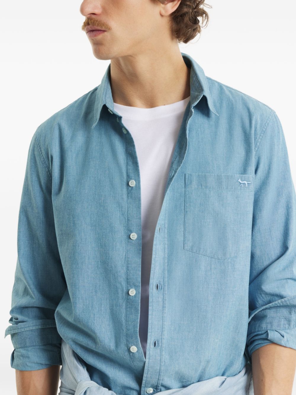 Maison Kitsunã© Profile Fox Cotton Shirt