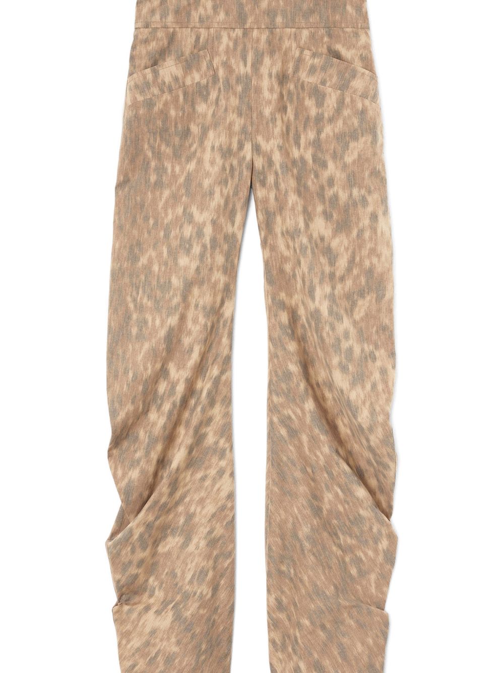 Ganni Women's Printed Cotton Trousers