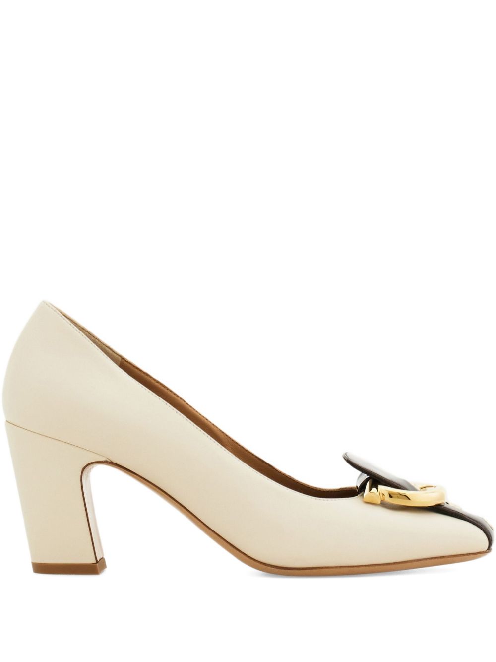 Ferragamo Women's Gancini Block Heel Pump