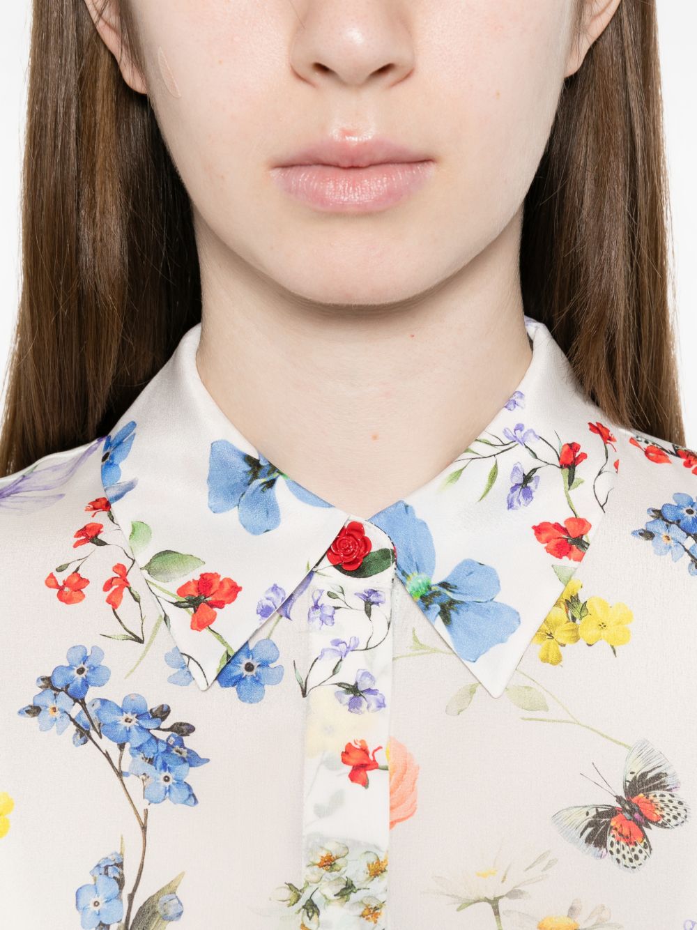 Alice + Olivia Women's Willa Printed Blouse