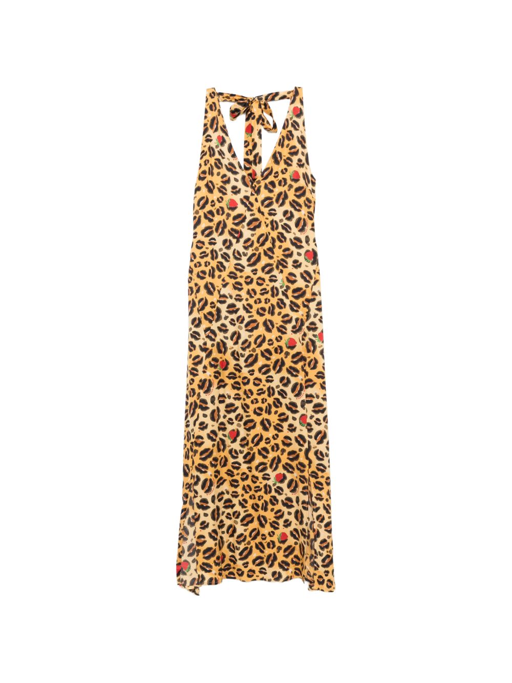 Alessandro Enriquez Women's V-Neck Printed Long Dress