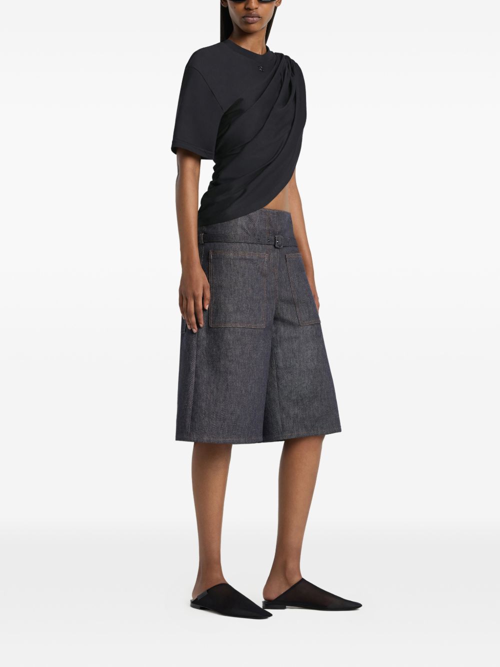 Courreges Women's Denim Shorts