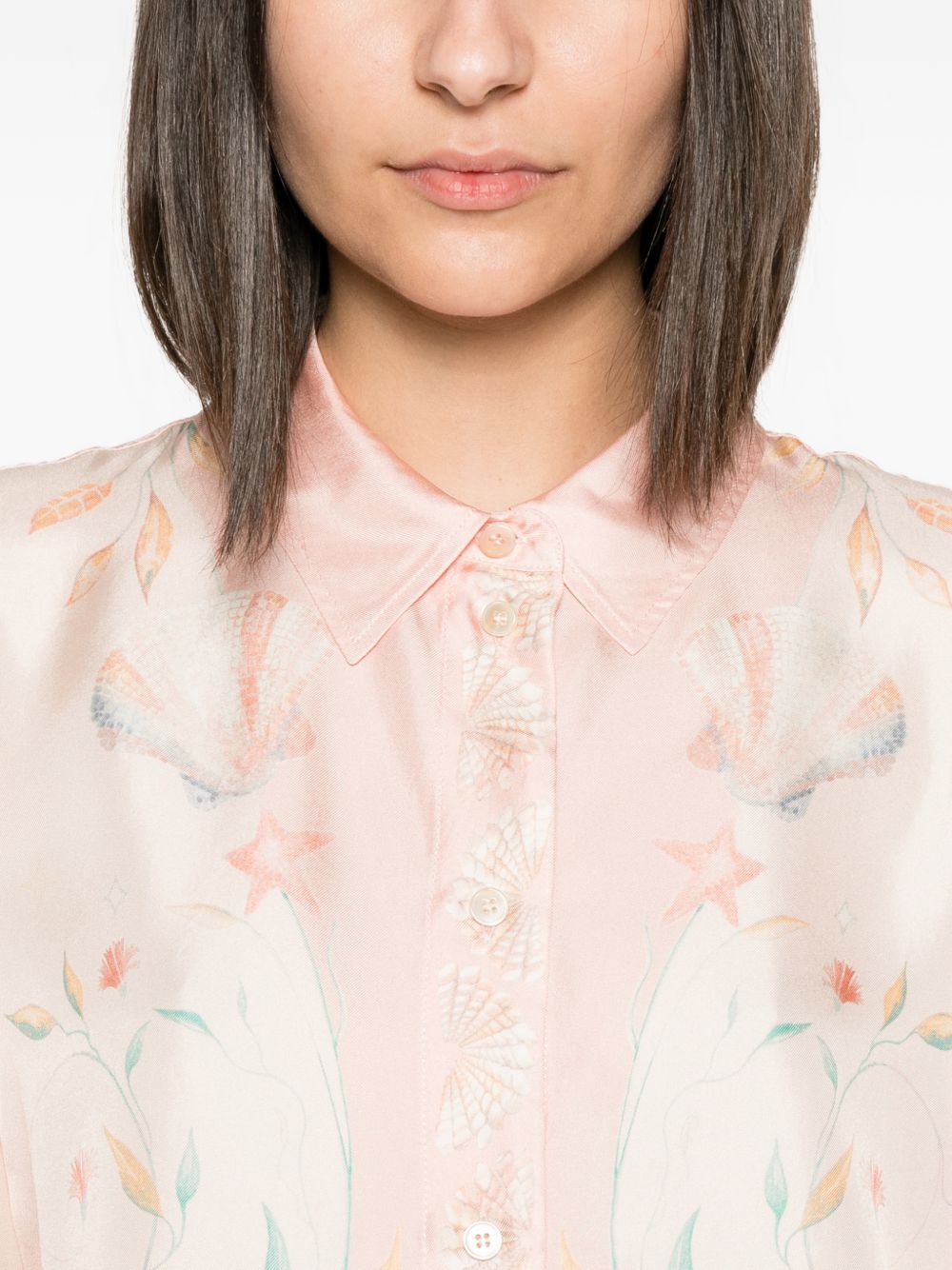 Forte Forte Women's Printed Silk Shirt