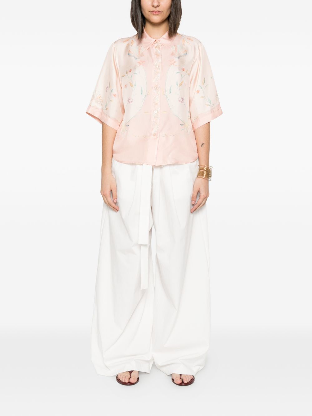 Forte Forte Women's Printed Silk Shirt