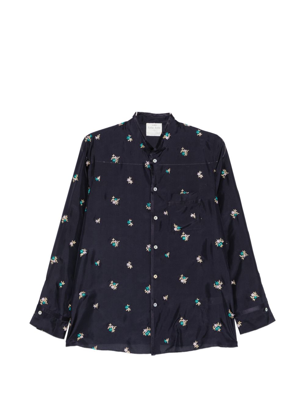 Forte Forte Women's Embroidered Silk Shirt