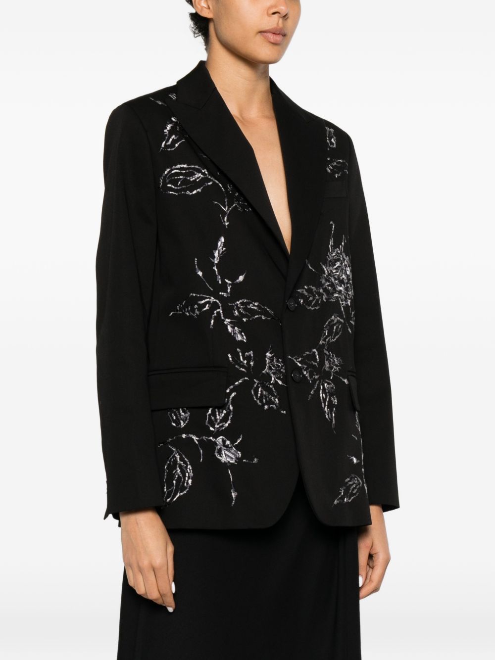 Hippy Realisti Women's Cotton Single-Breasted Blazer Jacket