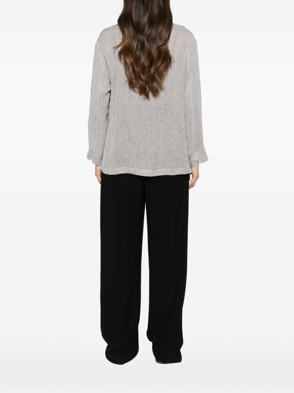 Emporio Armani Women's Linen Buttoned Jacket