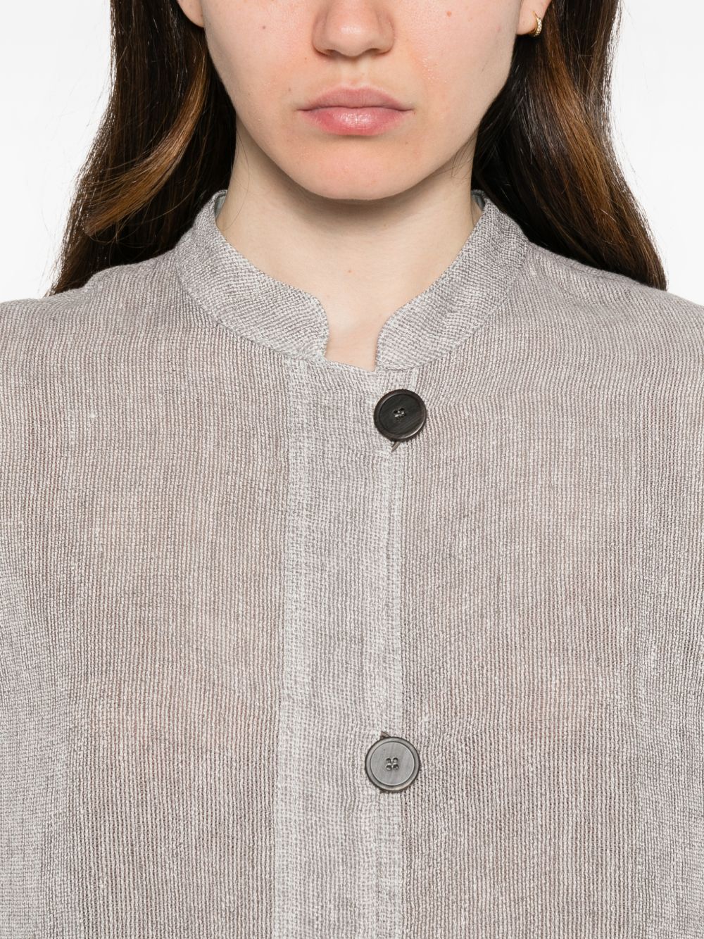 Emporio Armani Women's Linen Buttoned Jacket
