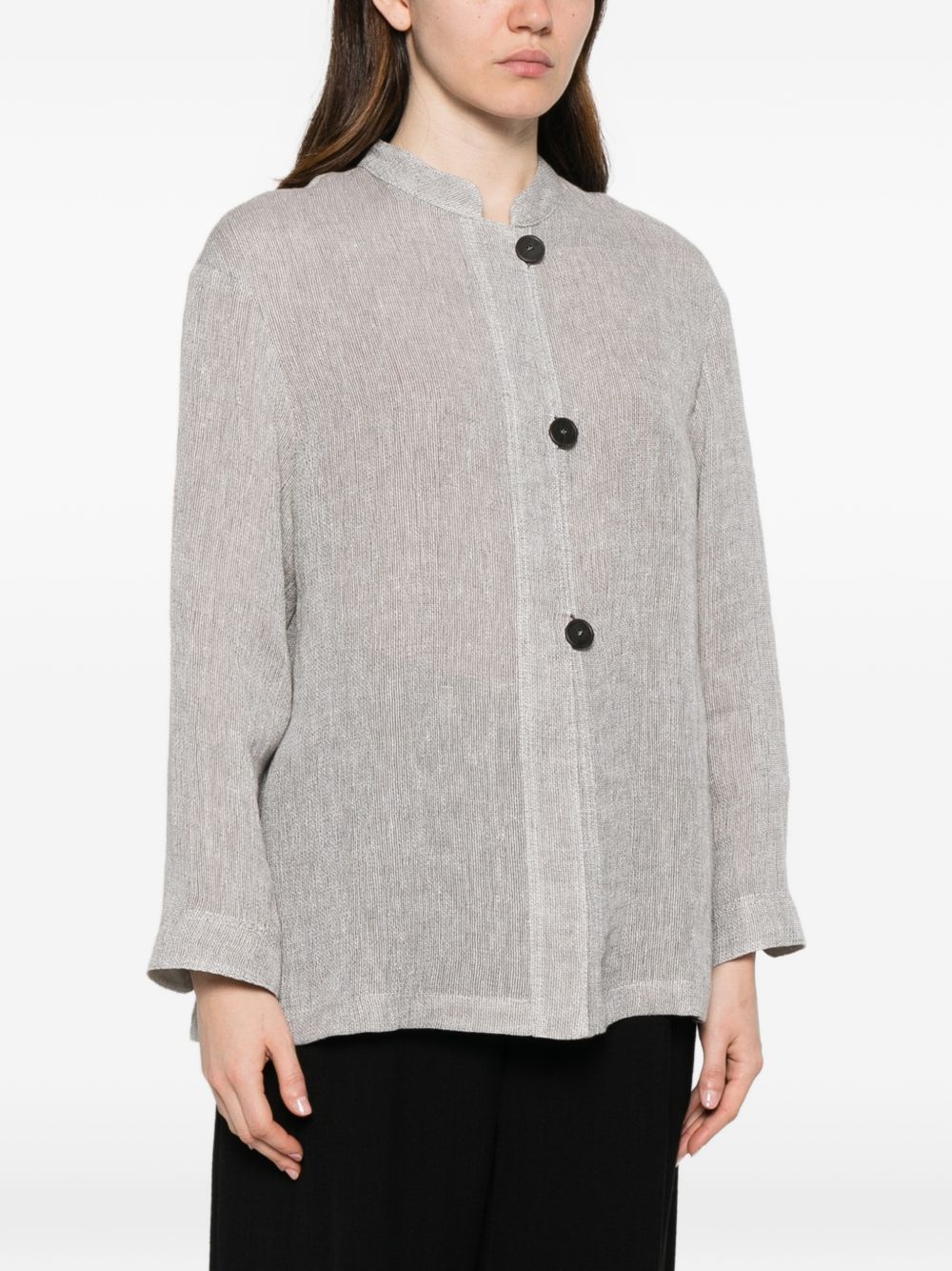 Emporio Armani Women's Linen Buttoned Jacket
