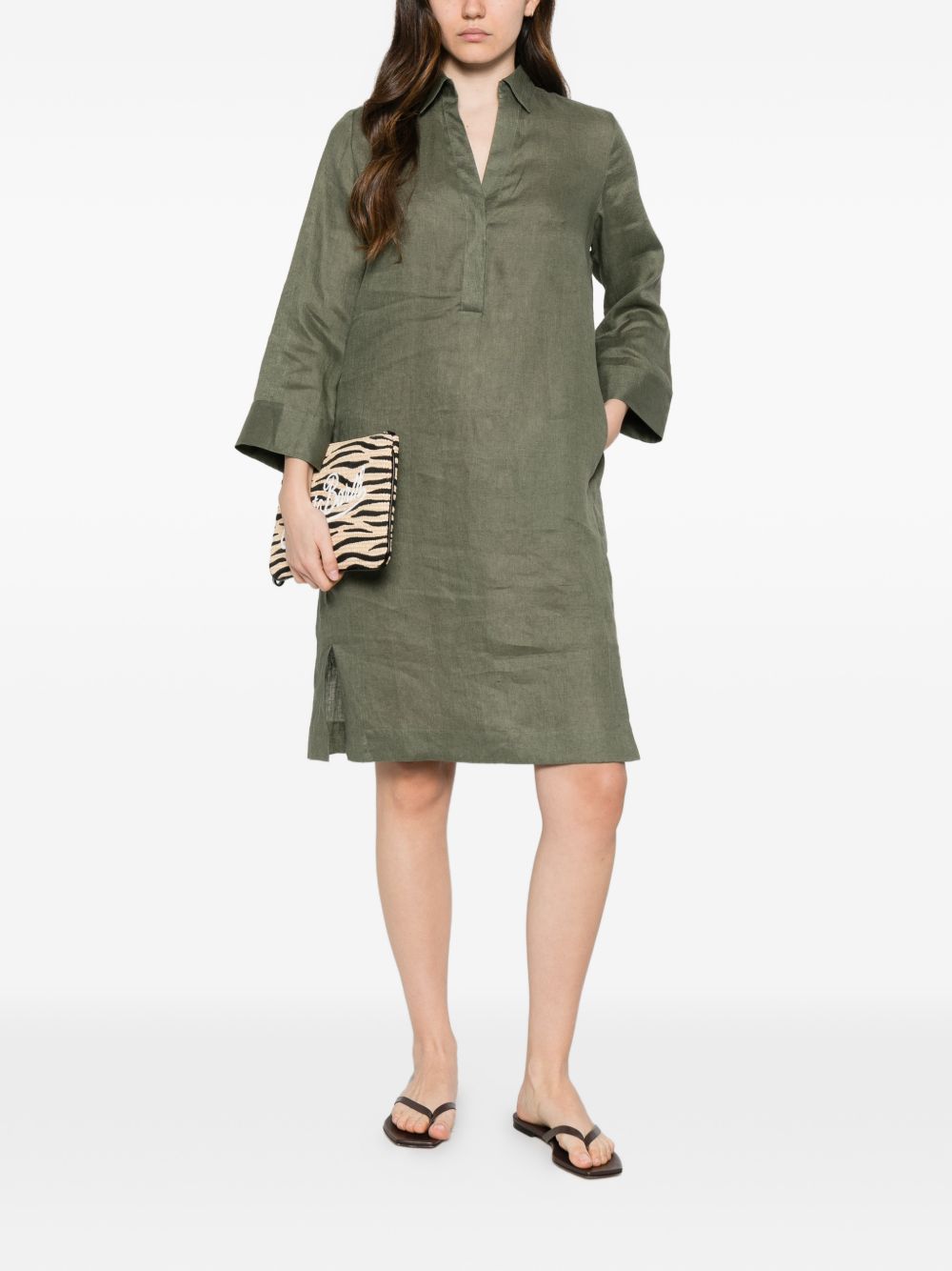 Archivio '67 Women's Linen Chemisier Dress
