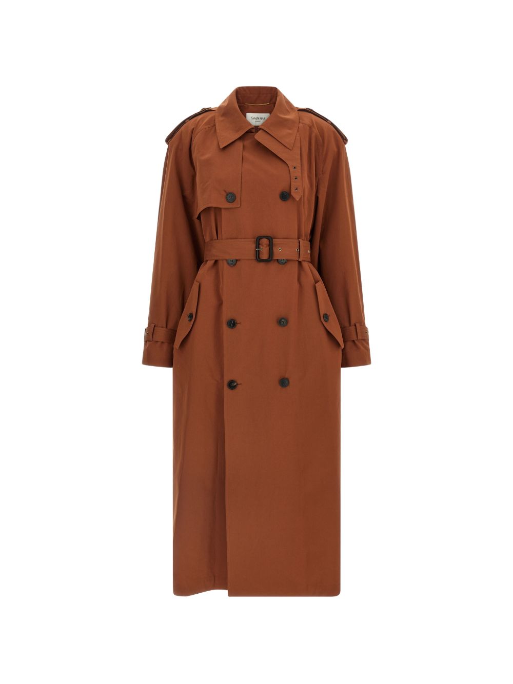 Saint Laurent Women's Cotton And Silk Trench Coat