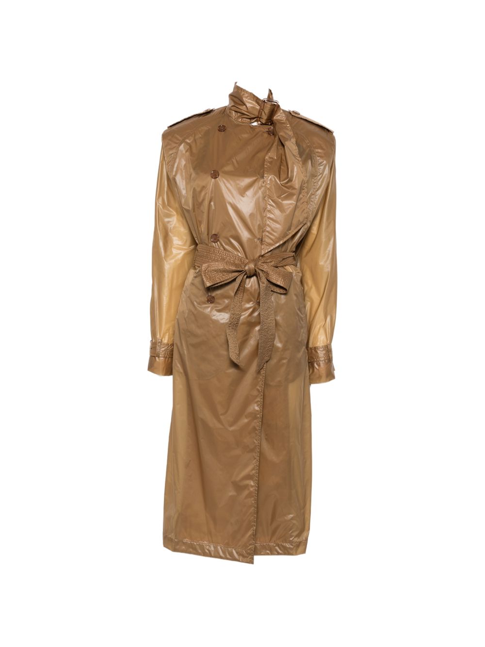 Saint Laurent Women's Lavalliã¨Re Double-Breasted Belted Trench Coat