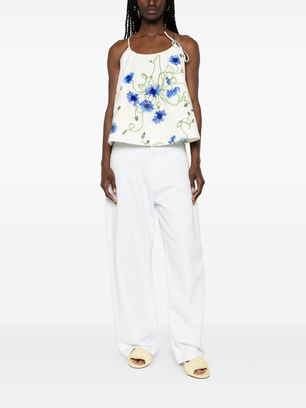 Stella Mccartney Women's Embroidered Cotton Top