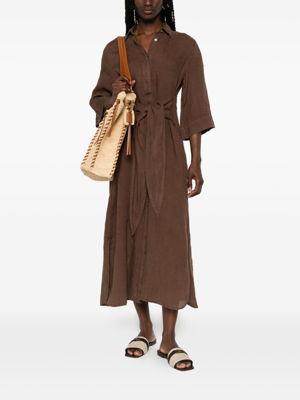 Archivio '67 Women's Linen Chemisier Dress