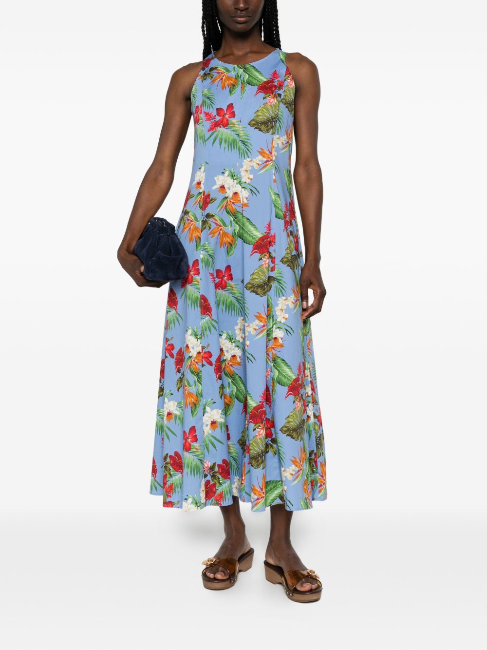 Archivio '67 Women's Printed Cotton Midi Dress