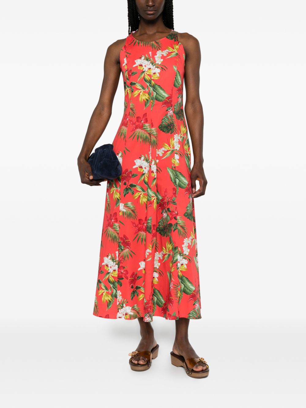 Archivio '67 Women's A-Line Printed Cotton Midi Dress