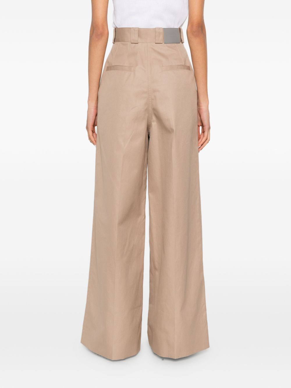 Balenciaga Women's Cotton High-Waisted Trousers