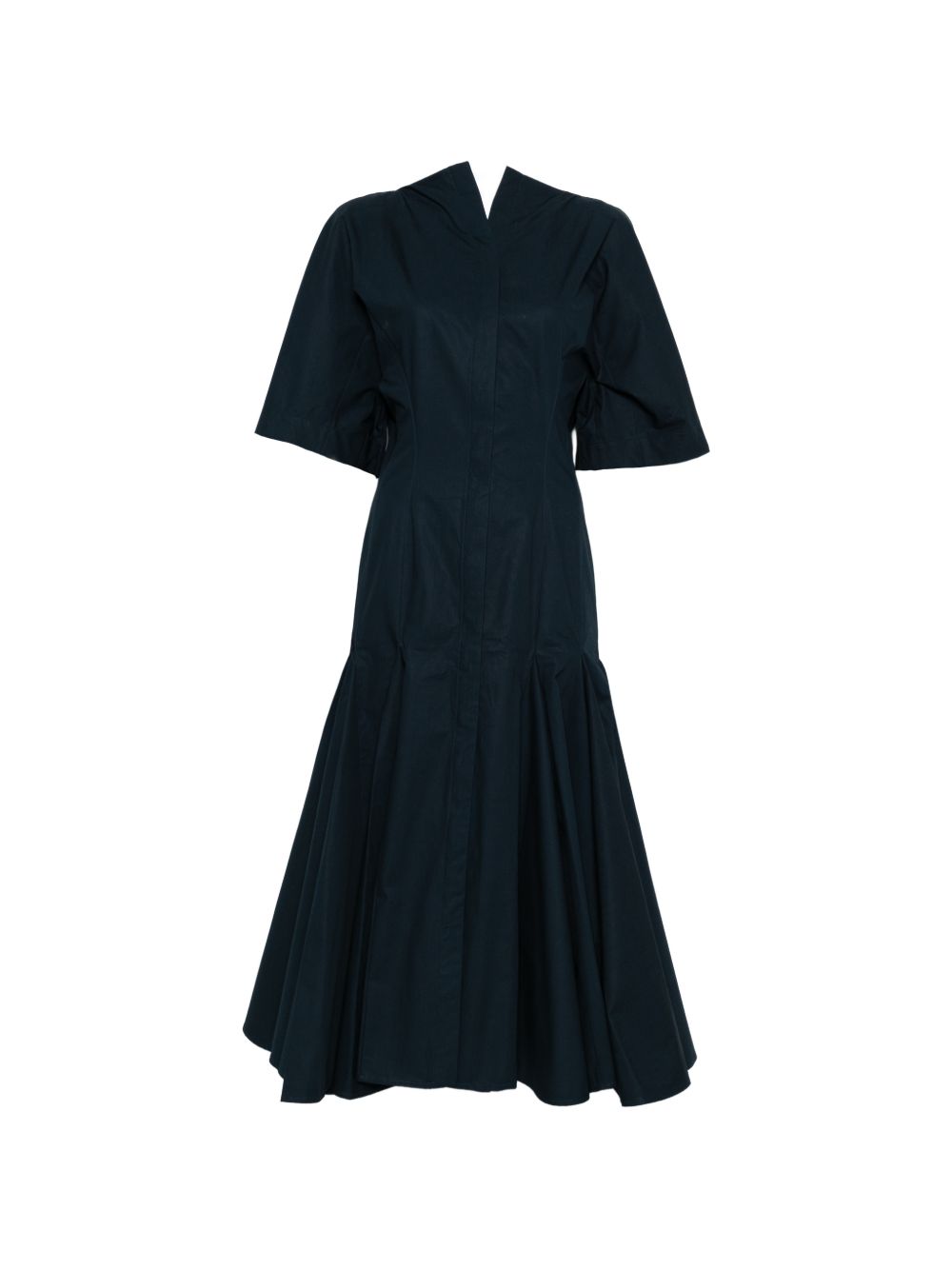 Jacquemus Women's V-Neck Button Fastening La Robe Moisson Midi Dress