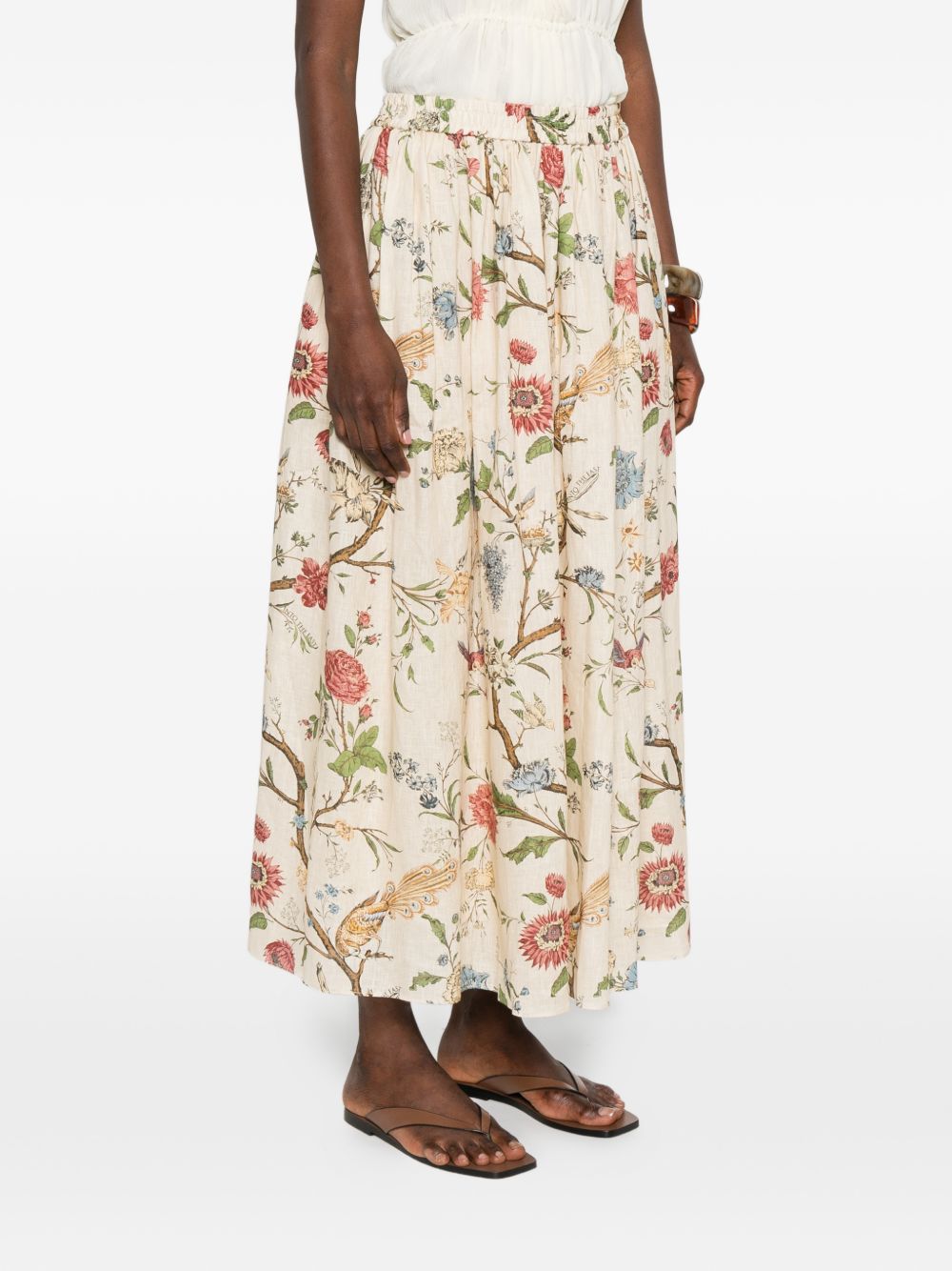 Into The East Women's Linen Silk Blend Trousers