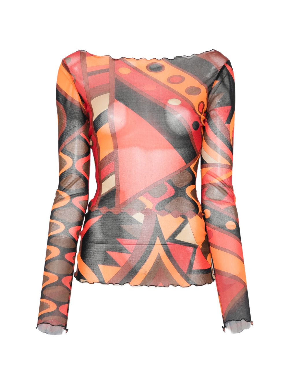 Pucci Women's Printed Tulle T-Shirt