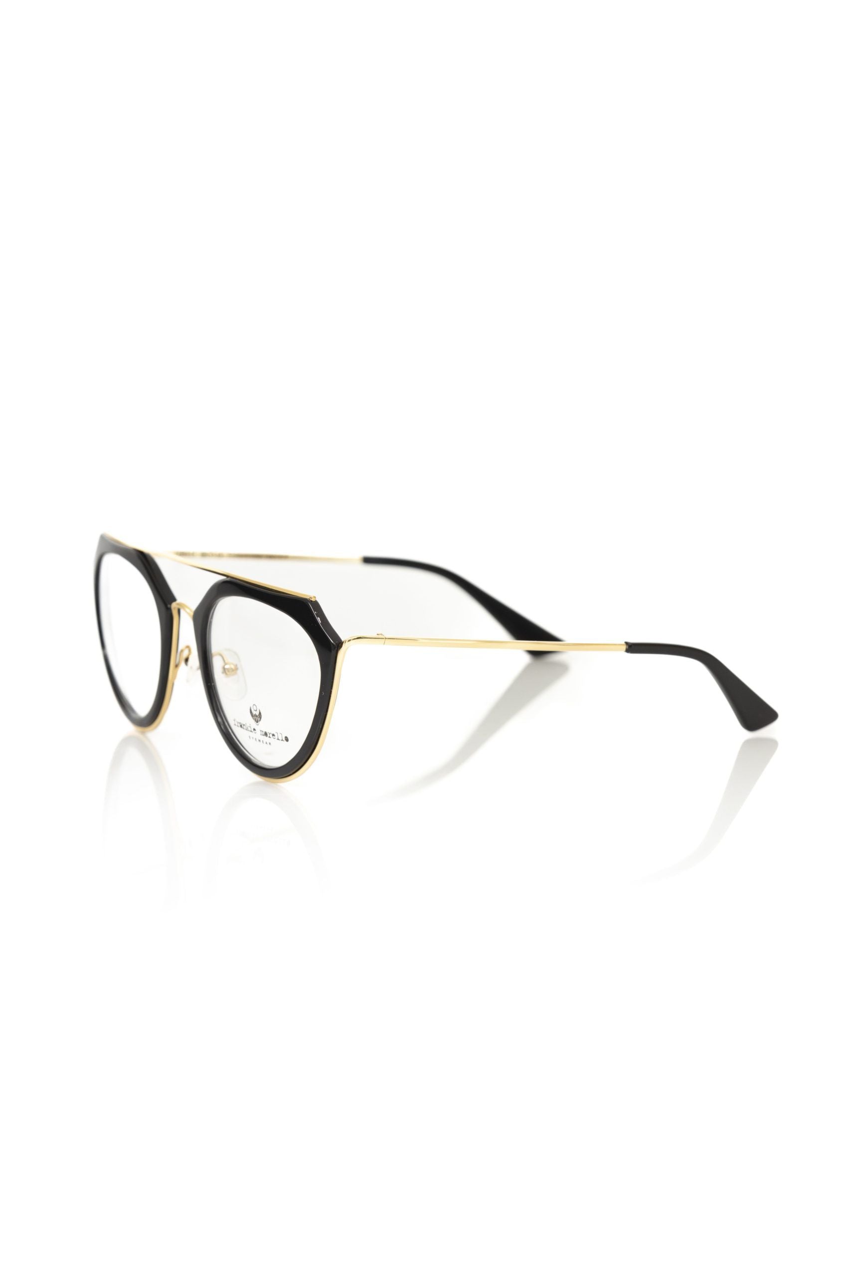 Frankie Morello Aviator-Style Chic Eyeglasses with Gold Women's Accents