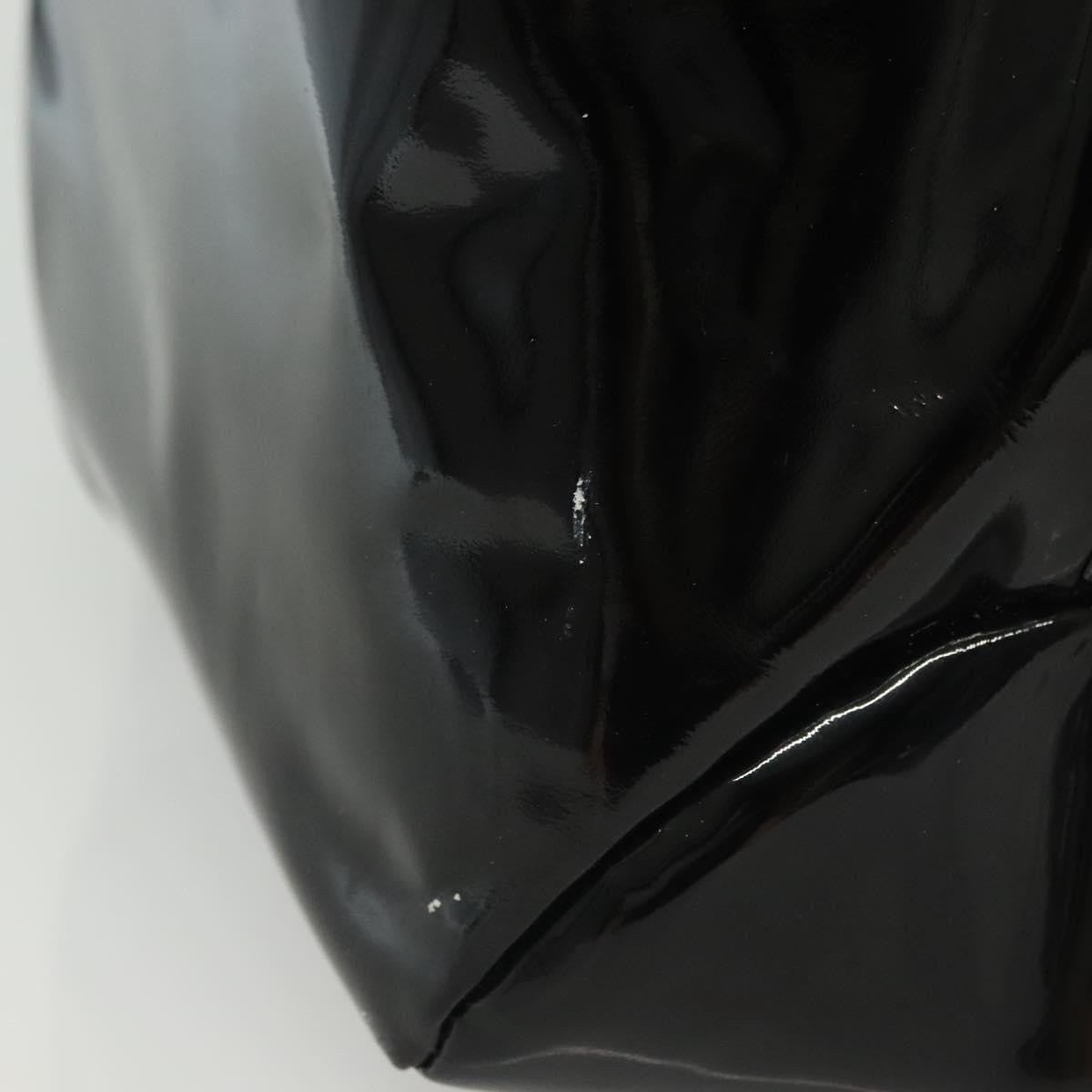 Salvatore Ferragamo Vala Tote Patent Leather Black Patent_Leather Tote Bag Bag (Pre-Owned)
