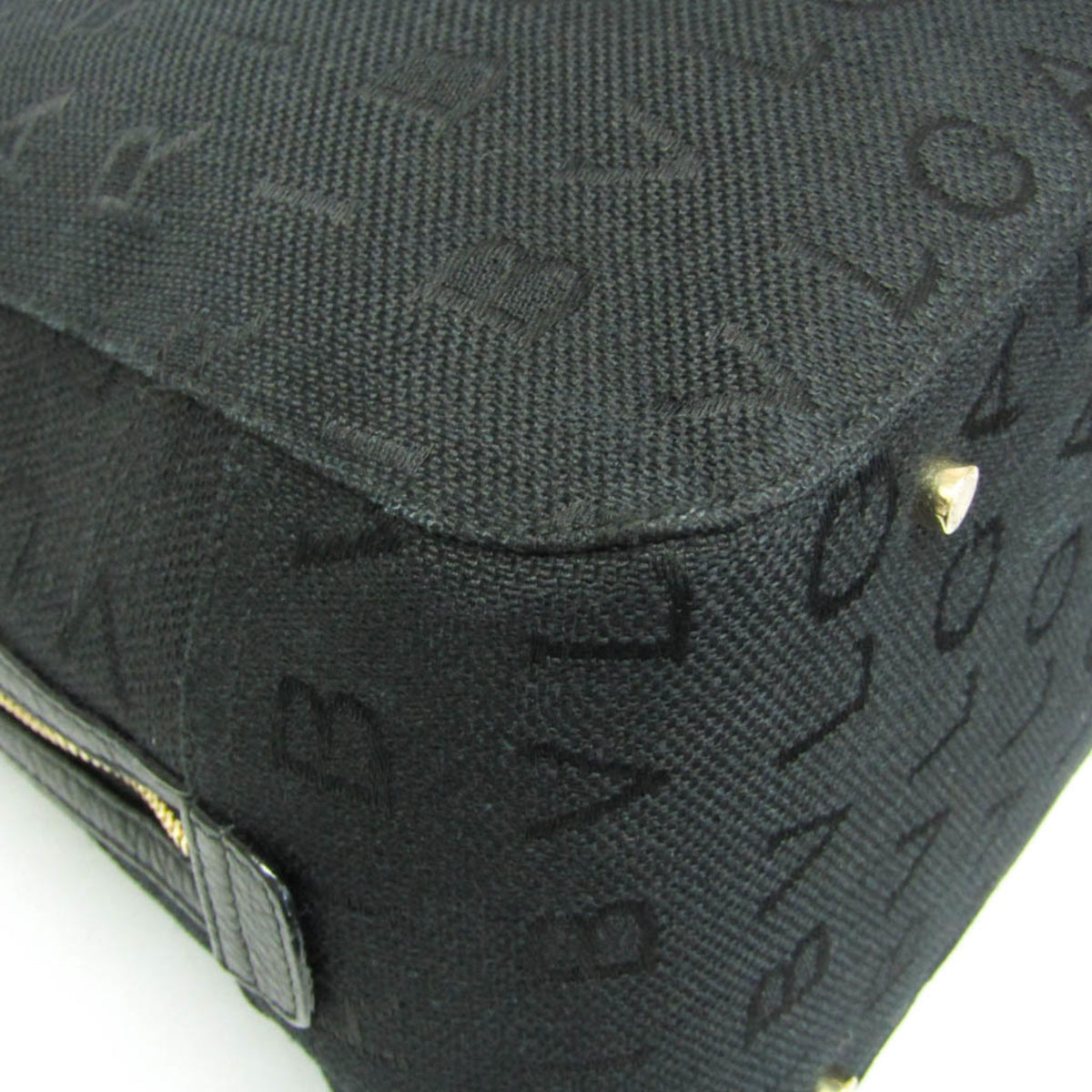 Bvlgari Logomania Canvas Black Canvas Handbag (Pre-Owned)