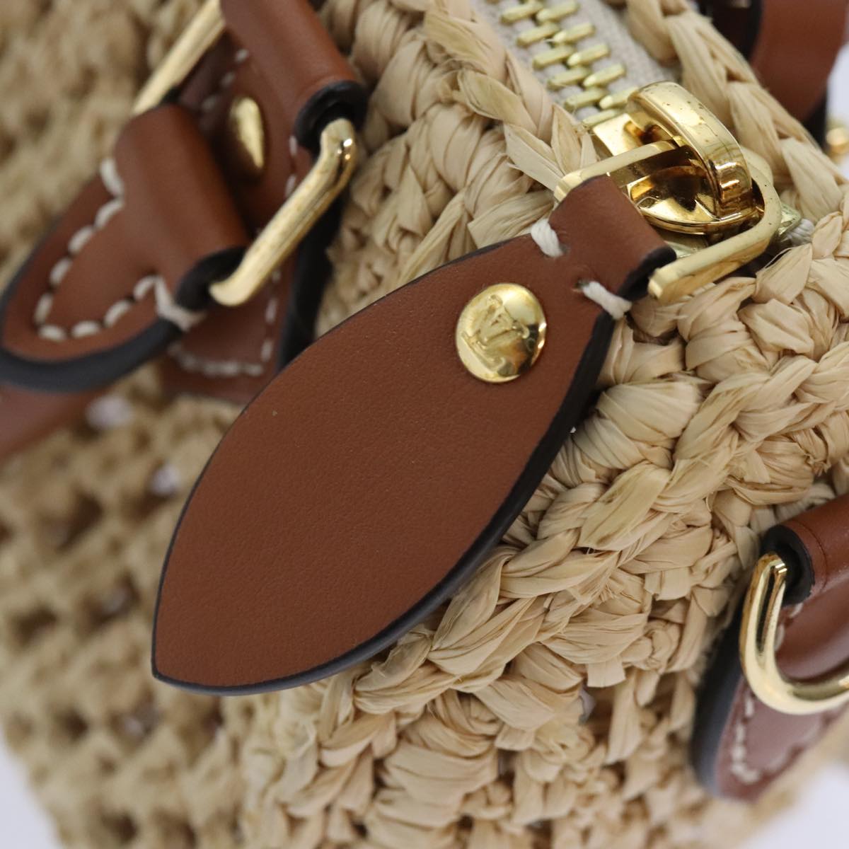 Louis Vuitton Nano Speedy Beige Synthetic Handbag (Pre-Owned)