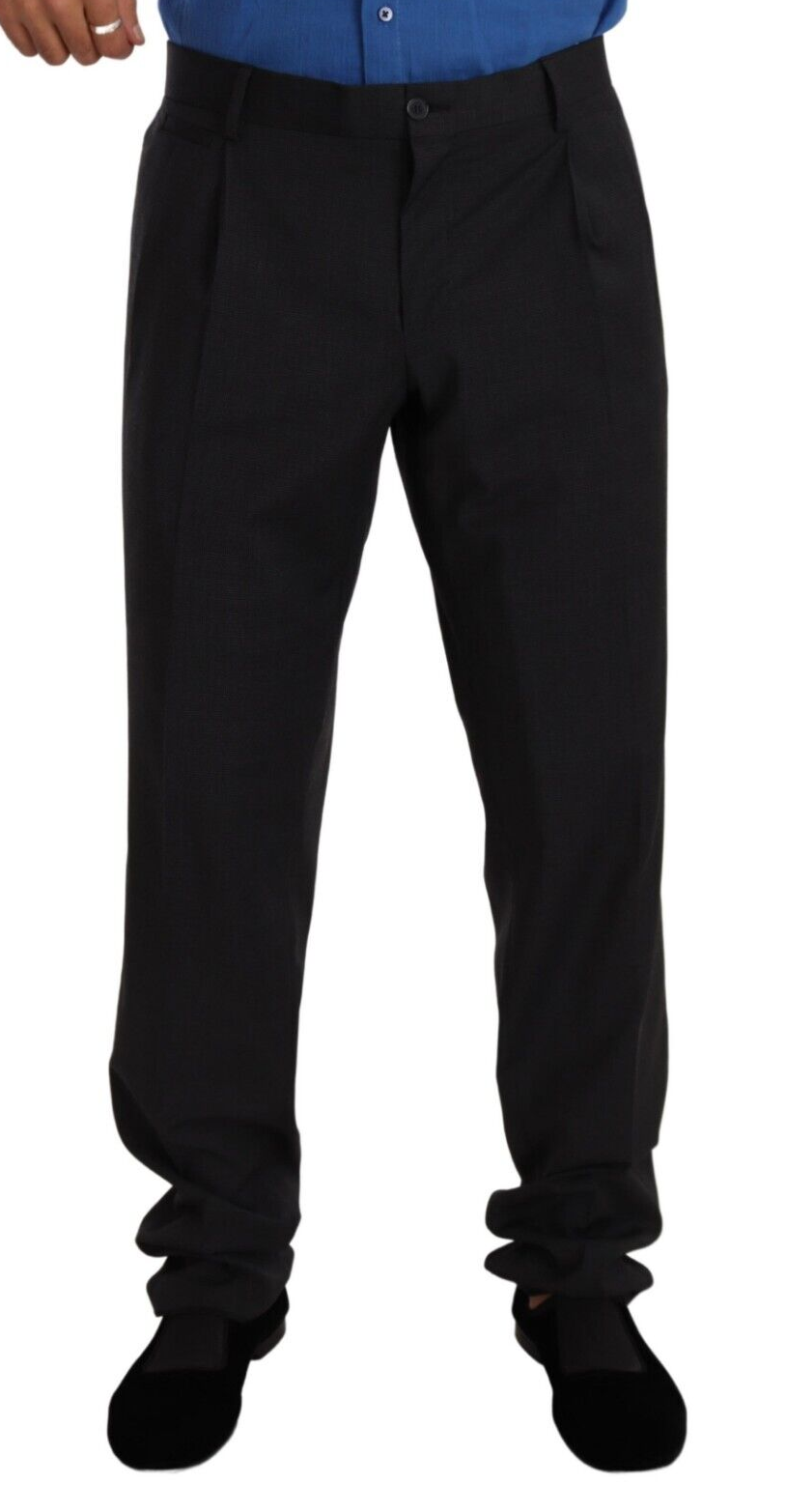 Dolce & Gabbana Bordeaux Cotton Stretch Skinny Men's Trouser (Pre-Owned)