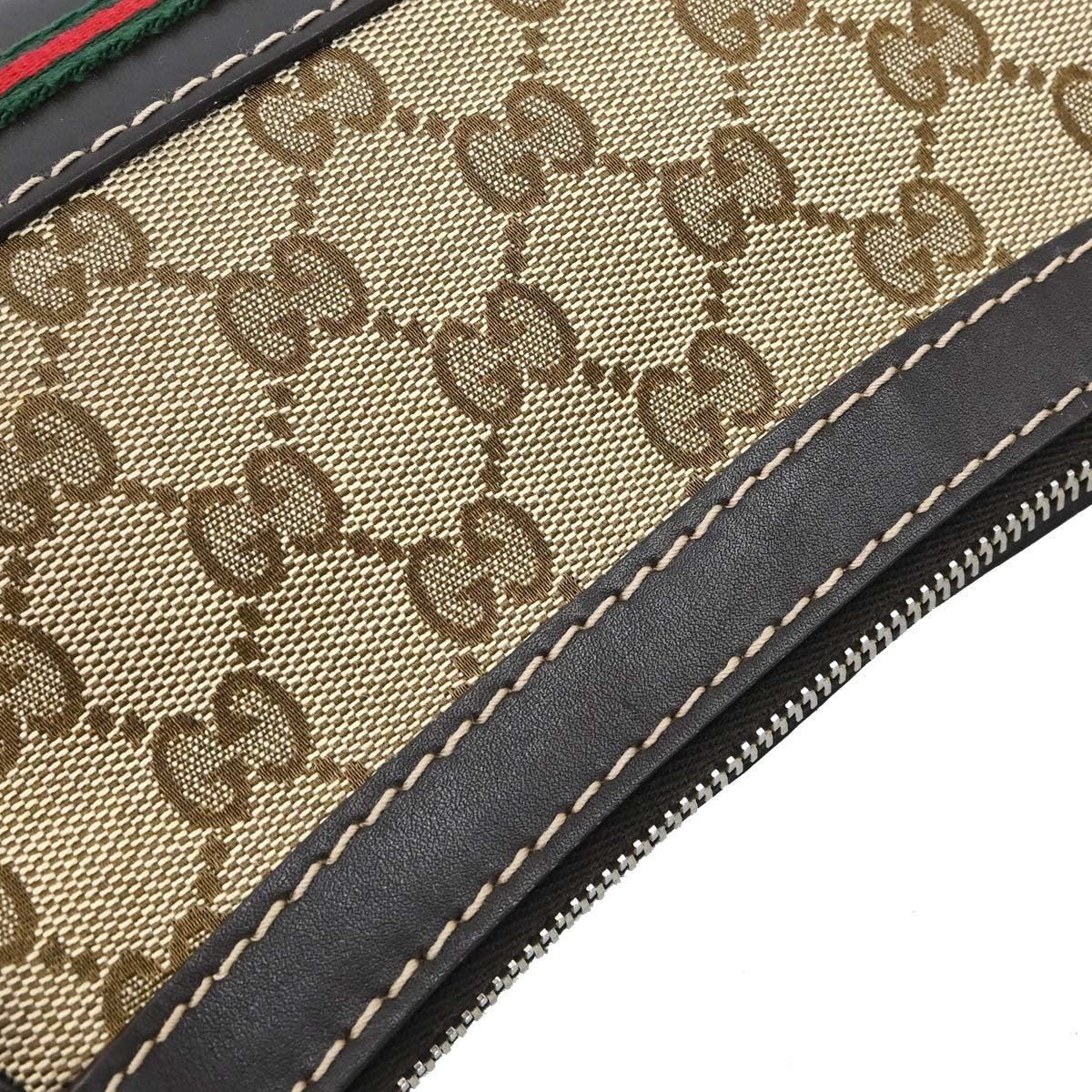 Gucci Mayfair Gg Canvas Beige Canvas Shoulder Bag Bag (Pre-Owned)