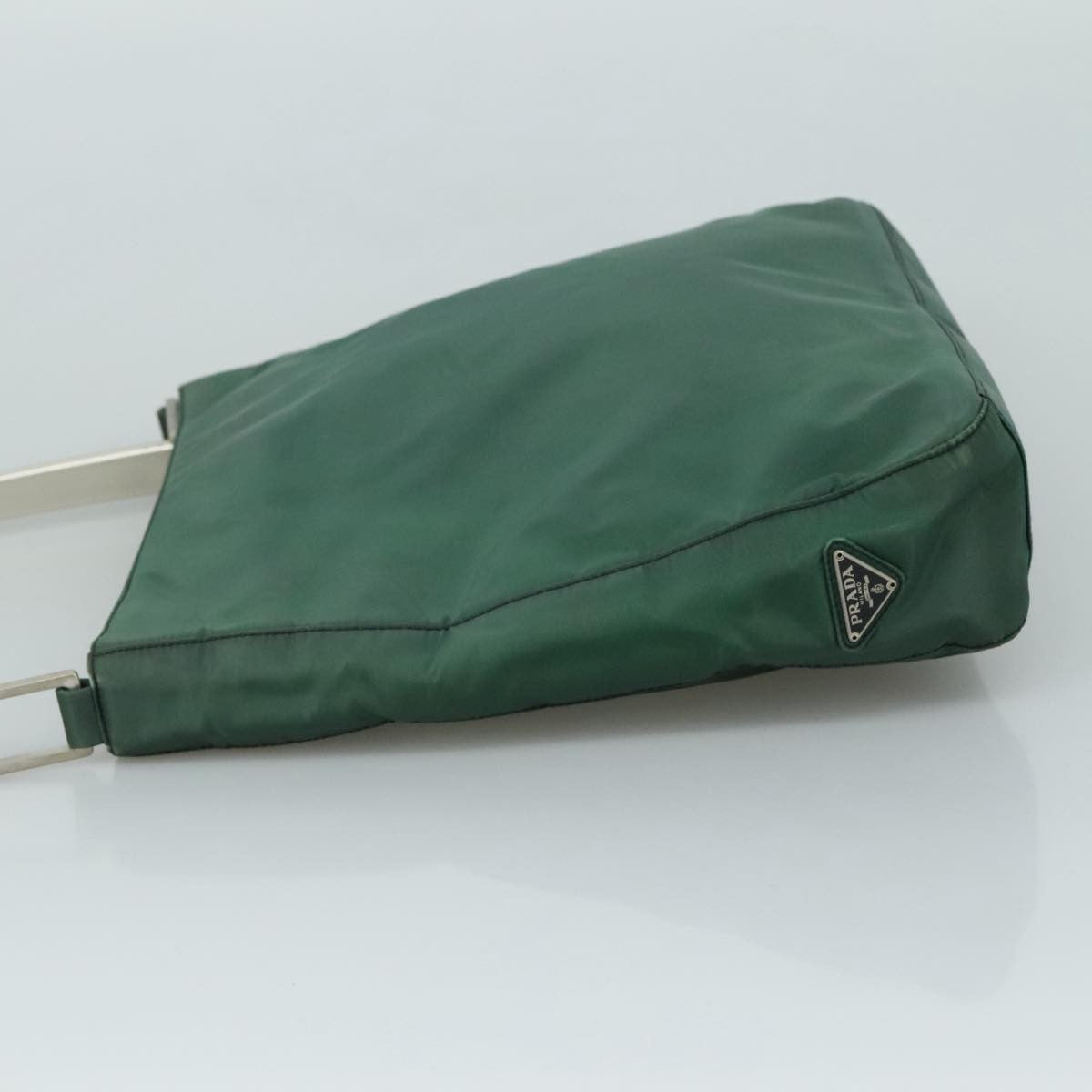 Prada Vintage Tessuto Green Nylon Shoulder Bag Bag (Pre-Owned)