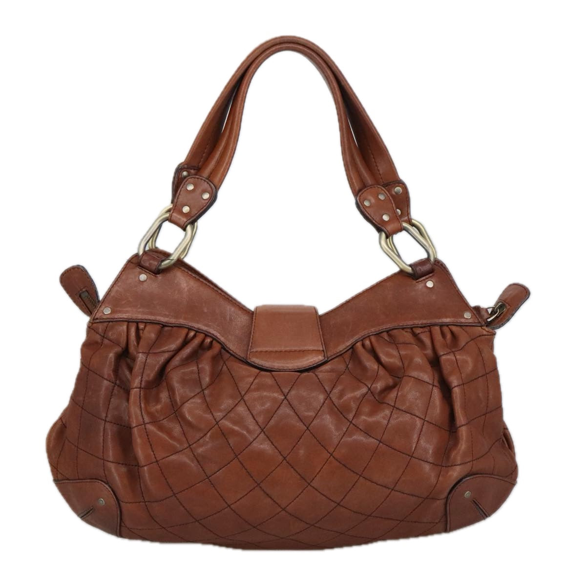 Bally Moreen T Brown Leather Handbag (Pre-Owned)