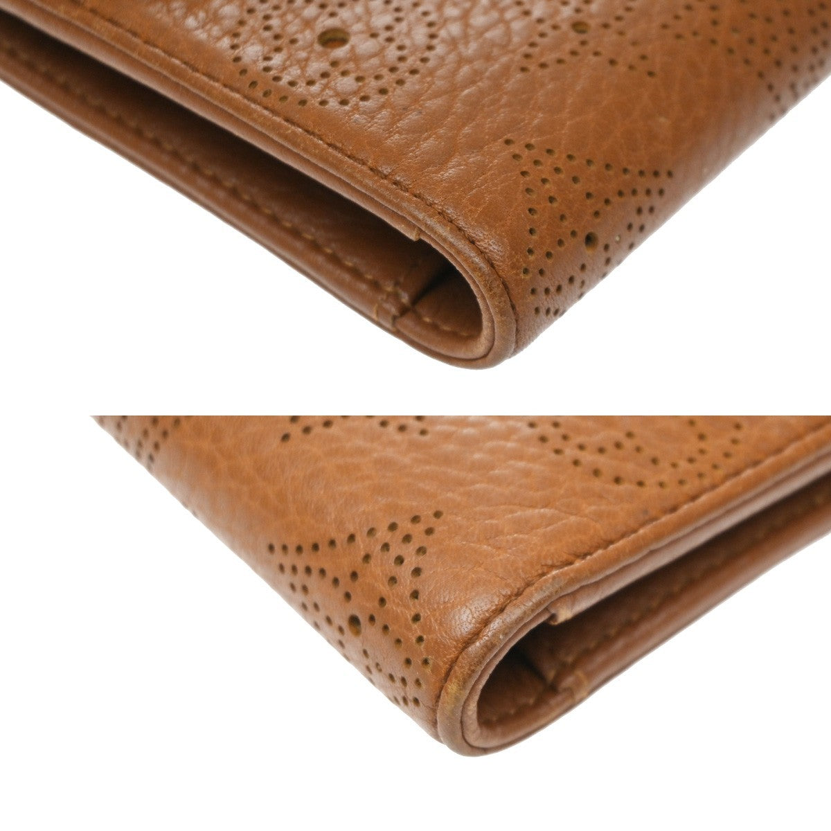 Louis Vuitton Amelia Mahina Leather Brown Leather Wallets Accessory (Pre-Owned)