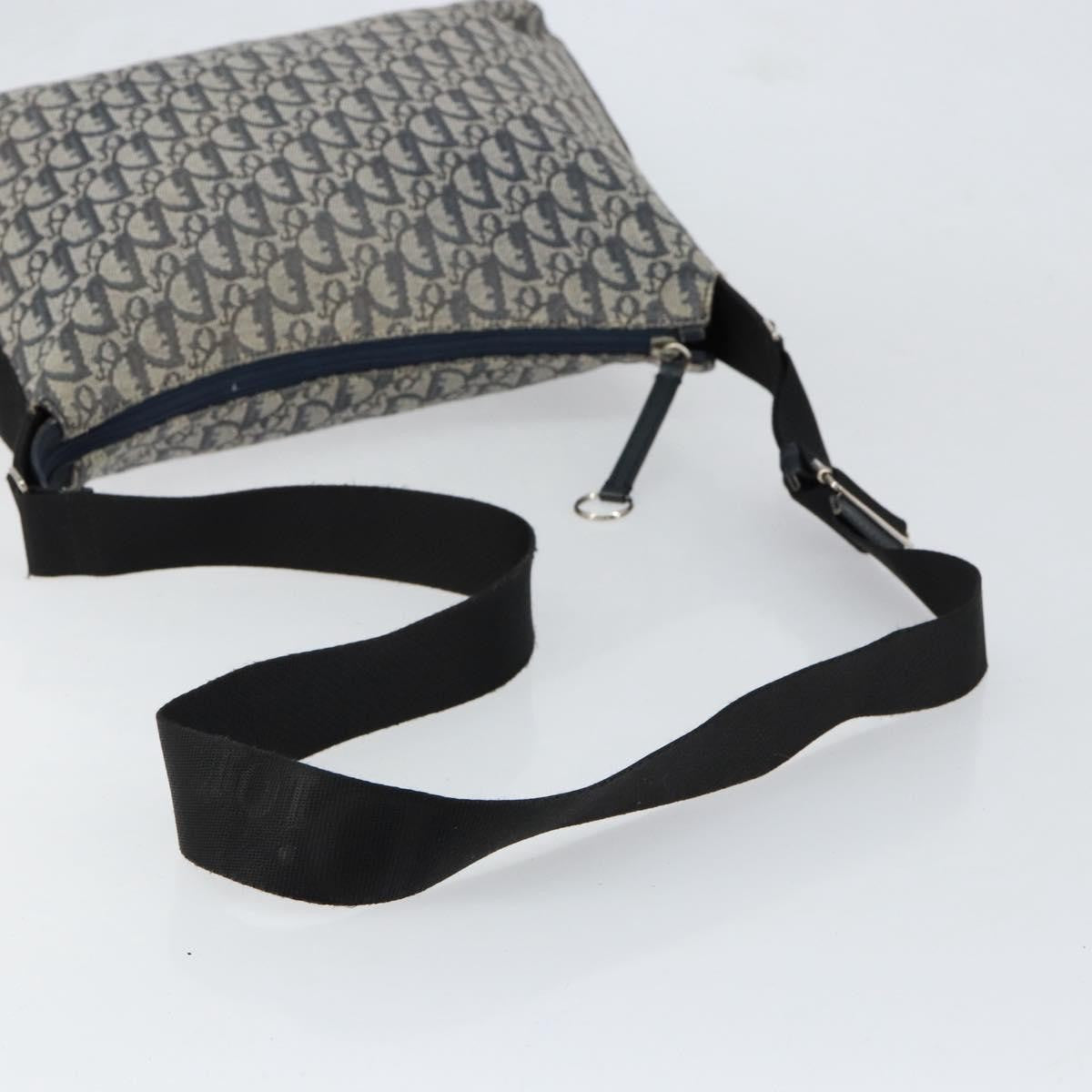 Christian Dior Vintage Trotter Canvas Navy Canvas Shoulder Bag Bag (Pre-Owned)