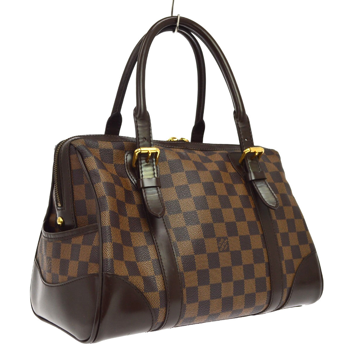 Louis Vuitton Berkeley Damier Ebene Brown Canvas Handbag (Pre-Owned)