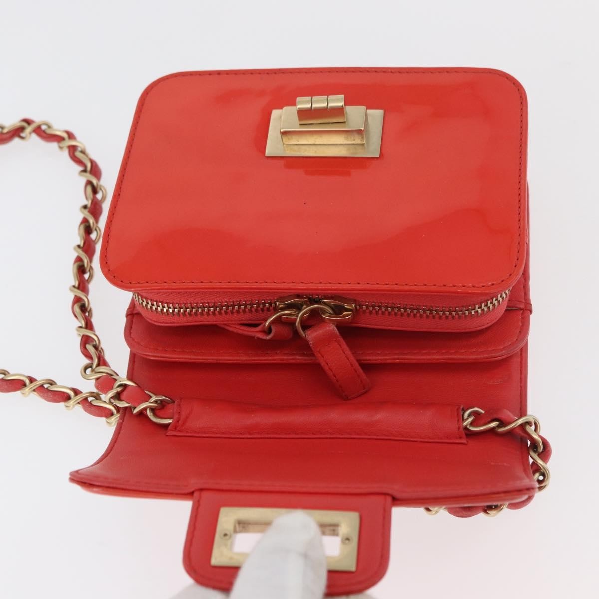Chanel Reissue 2.55 Clutch Patent Leather Red Patent_Leather Shoulder Bag Bag (Pre-Owned)