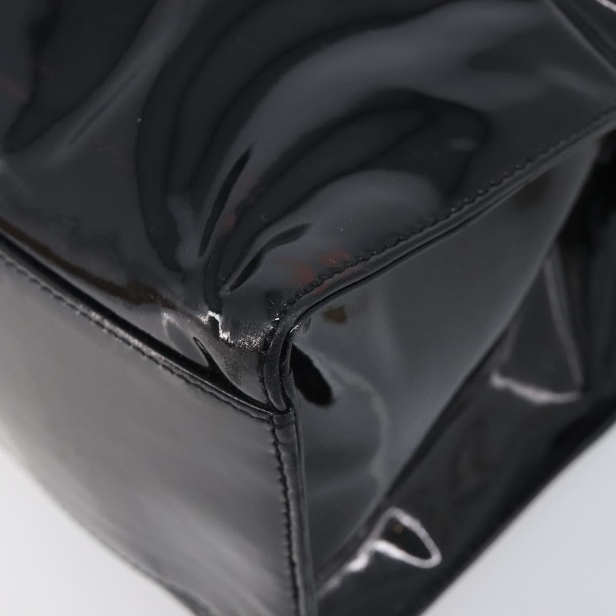 Chanel Coco Mark Patent Leather Black Patent_Leather Shoulder Bag Bag (Pre-Owned)