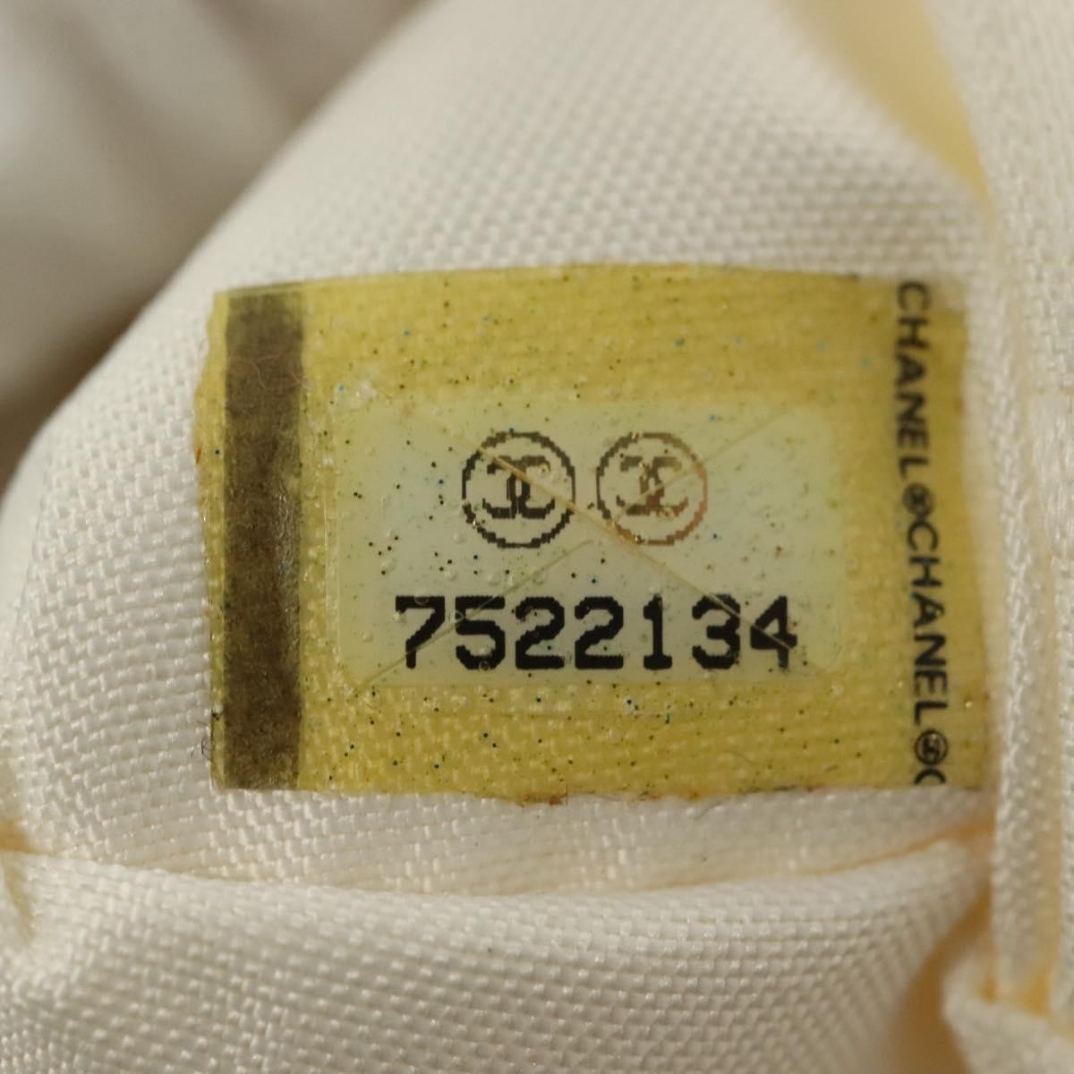 Chanel Cambon Canvas White Canvas Bag (Pre-Owned)