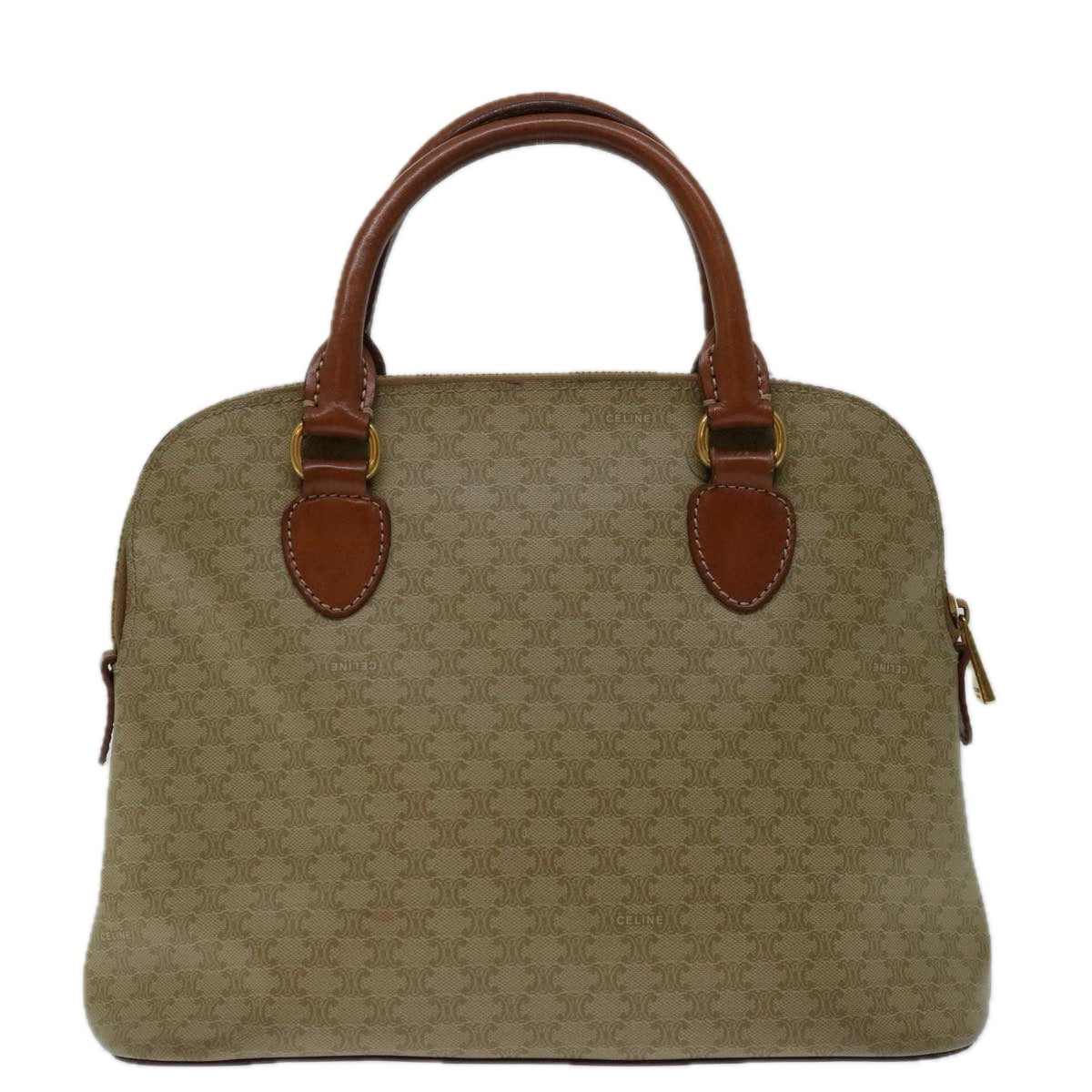 Céline Macadam Beige Canvas Handbag (Pre-Owned)