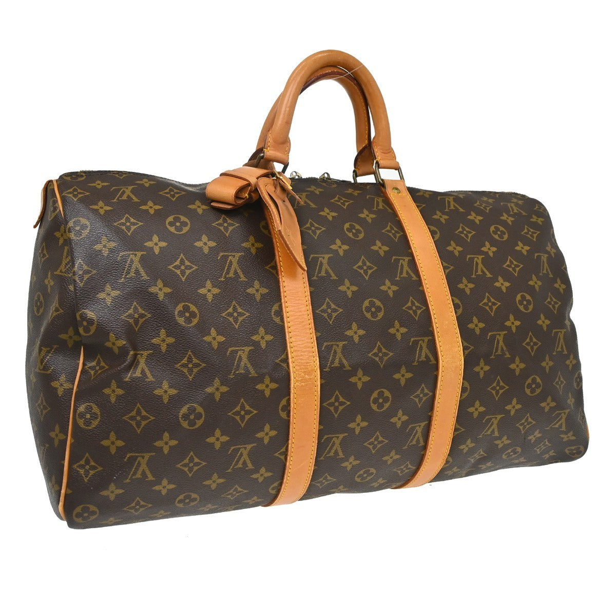 Louis Vuitton Keepall Monogram Canvas Brown Canvas Travel Bag Bag (Pre-Owned)