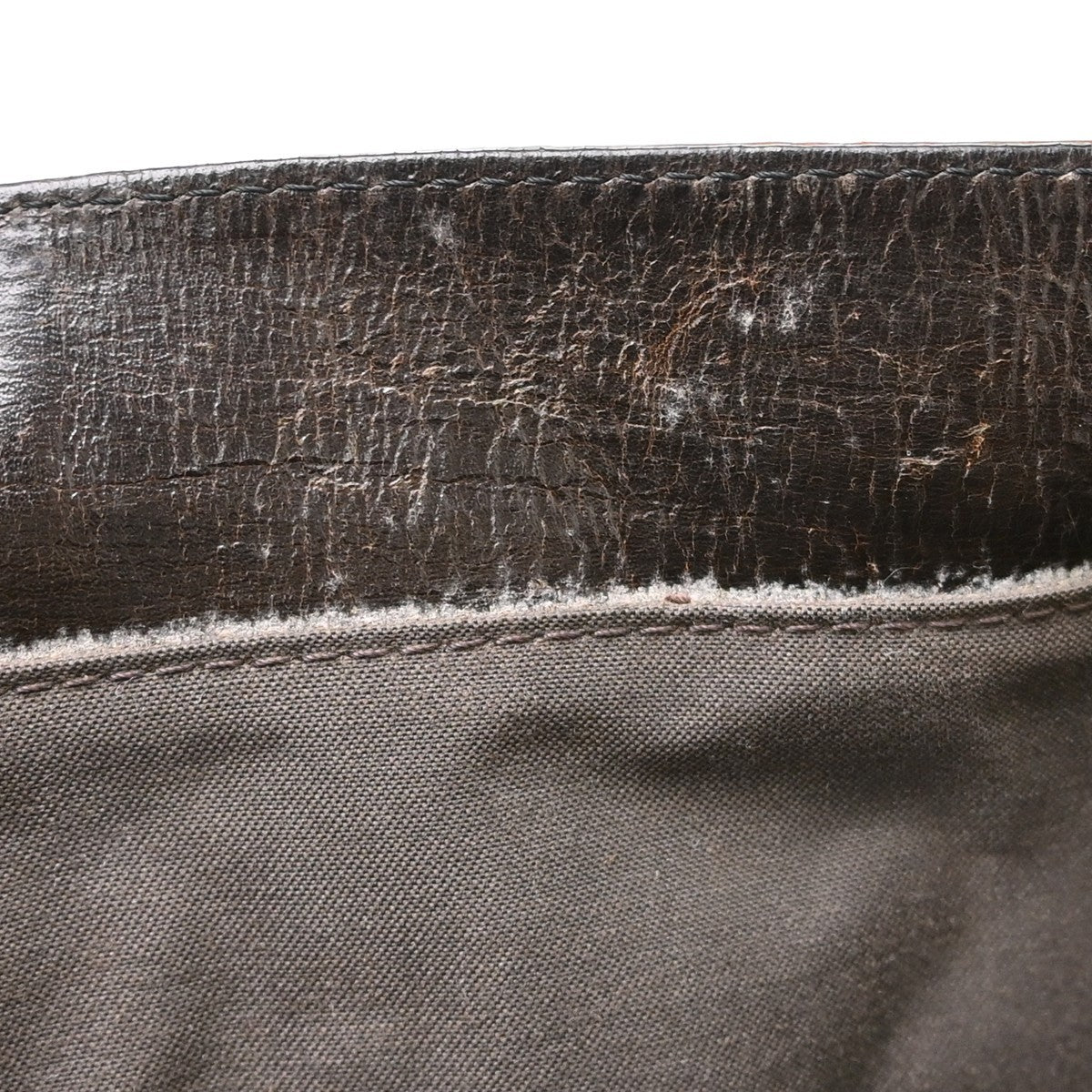 Fendi Handbag Canvas Brown Leather Handbag (Pre-Owned)